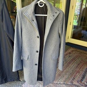 H&M Mens Gray Pea Coat, Size M